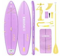 HUIIKE Paddle Gonflable Adulte Touring avec Accessoires Inclus, Pagaie, Aileron, Leash, Pompe et Sac à Dos. Stand Up Paddle Grande Stabilité et Résistance. Convertible en Kayak