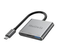 Huiiwiz Adaptateur USB-C vers HDMI avec port de charge et port USB 3.0. Compatible avec iPhone, iPad, iMac, Switch, appareils Android et plus encore. HDMI 4K, PD 100 W, USB 3.0. Solution HDMI