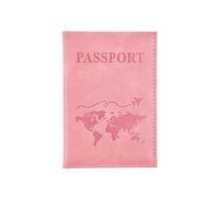 HUIJIQX Étui de passeport en cuir rose pour homme et femme, rose, Taille unique