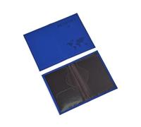 HUIJIQX Housse de protection pour passeport de voyage imprimée carte d'avion en polyuréthane, bleu, Taille unique