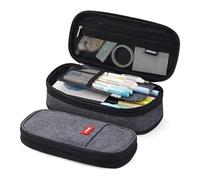 HUIJIQX Trousse à crayons de grande capacité pour étudiants - Pour filles et garçons - Organiseur de papeterie de bureau - Fournitures scolaires, Noir , Taille unique
