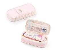 HUIJIQX Trousse à crayons de grande capacité pour filles, bureau, étudiants, papeterie, fournitures scolaires, claire, Taille unique