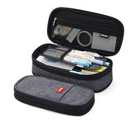HUIJIQX Trousse à crayons de grande capacité pour filles, bureau, étudiants, papeterie, fournitures scolaires, Noir , Taille unique