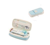 HUIJIQX Trousse à crayons de grande capacité pour filles, bureau, étudiants, papeterie, fournitures scolaires, marron, Taille unique
