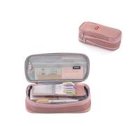 HUIJIQX Trousse à crayons de grande capacité pour filles, bureau, étudiants, papeterie, fournitures scolaires, jaune clair, Taille unique