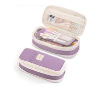 HUIJIQX Trousse à crayons de grande capacité pour filles, bureau, étudiants, papeterie, fournitures scolaires, vert clair, Taille unique