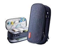 HUIJIQX Trousse à crayons mignonne Kawaii pour enfants - Grande trousse de papeterie - Fournitures scolaires et étudiants, bleu, Taille unique