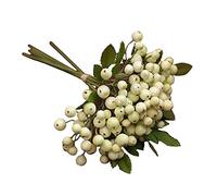 HUIKJI Lot de 18 tiges de baies artificielles pour décoration d'intérieur, bouquet de mariage, arbres de Noël