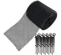 HUIKJI Protection de gouttière en plastique, avec 15 crochets fixes pour empêcher les gouttières de boucher les feuilles ou les débris