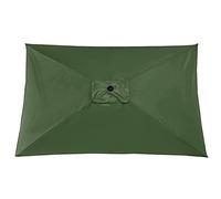HUIKJI Toile de rechange rectangulaire pour parasol de terrasse, jardin, plage, marché, table de marché, 3 x 2 m (auvent uniquement)