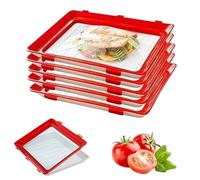 HUIKUANGEU Boite a Charcuterie pour Frigo,5 Piècesboîte à Charcuterie Fresh,Boite a Jambon,pour Refrigerateur avec Couvercle,pour Conserver la Charcuterie,le Fromage,Jambon,et Plus