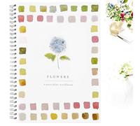 HUIKUANGEU Cahiers D'aquarelle pour Débutants,Cahier D'exercices D'aquarelle,Watercolor Workbook,Kit D'apprentissage Artistique,Livres D'aquarelle Adaptés Aux Débutants,pour Adultes et Enfants