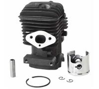 HUILA Kit cylindre-piston 25 cm³ 34 mm for tronçonneuses portatives chinoises G25, 25F, Most 2500 2T : cylindre, segments, clips, axe.