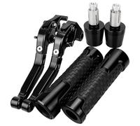 HUILA Leviers de frein et d'embrayage en aluminium for moto, poignées de guidon for FZ700, FZ750, FZR750R, FZR1000 Genesis 1985-1998(Silver)