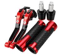 HUILA Leviers de frein et d'embrayage en aluminium for moto, poignées de guidon for FZ700, FZ750, FZR750R, FZR1000 Genesis 1985-1998(Red)