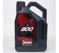 Huile 2T MOTUL 800 FACTORY LINE OFF ROAD RACING 100% synthèse 4L pour moto cross