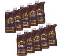 Huile 4-Takt 10W40 Mannol Sl 10x 1 Litre pour Moto Guzzi Suzuki Triumph Yamaha