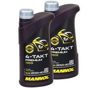 Huile 4Takt Premium 20W40 Mannol Api Sn 2x1Liter pour Mz Muz Yamaha FJR Victory