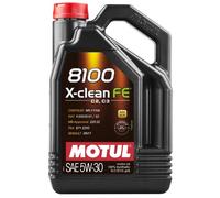 Huile 8100 X-CLEAN FE 5W30 5L MOTUL (bidon)