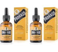 Huile À Barbe Wood & Spice,30 Ml,Soin Visage Homme Qui Lisse Et Protège,Huile Pour Barbe Longue Et Broussailleuse,Fabriquée En Italie (Lot De 2)