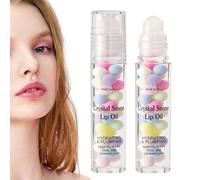 Huile à Lèvres Roll-On - Huile de Soin Hydratante et Repulpante | Gloss Non Collant, Lèvres Douces et Sublimées | Huile Nourrissante pour Femmes et Filles, Facile à Appliquer, Format Compact