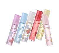 Huile à Lèvres Transparente 6,3ml 6 Pièces en Plastique | Format Compact pour Pochettes et Paquets, Style Assorti, Usage Féminin, Application Simple et Non Collante Plusieurs styles