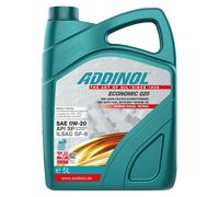 Huile Addinol 0W-20 Economique 020 5 Litre pour Hyundai Jeep Kia Mazda Toyota