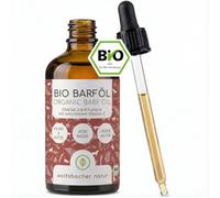 Huile alimentaire pour chiens 100ml - 100% Huile BARF Bio - Naturelle et Végétalienne - À base d'huile de lin, d'huile d'onagre, d'huile d'olive, de pépins de courge, de chia - Avec Oméga 3-6-9