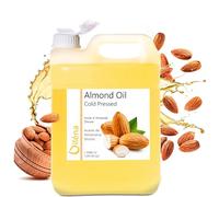 Huile Amande Douce pour la Peau (Corps et Visage) et les Cheveux, Anti Vergetures Grossesse, Peau Atopique et Bébé, Huile de Massage Professionnelle. Hydratante (Vitamine E) Pure - 5000 ml 5 L