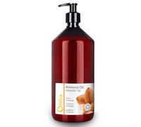 Huile Amande Douce pour la Peau (Corps et Visage) et les Cheveux, Anti Vergetures Grossesse, Peau Atopique et Bébé, Huile de Massage Professionnelle. Hydratante (Vitamine E) Pure - 1000 ml 1 L