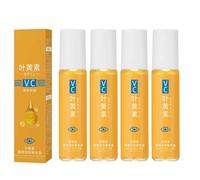 Huile Anti-Âge aux Vitamine C et Lutéine, Sérum Intense Rides, Cernes et Poches, Action Visible Rapide, Roller Raffermissant Yeux et Visage, Soin Hydratant et Lissant (8ml, 4p)