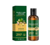 Huile anti-chute de cheveux au gingembre QPJUVC - Sérum à l'huile essentielle de croissance capillaire 7 jours pour réparer les cheveux abîmés et renforcer les racines (1)