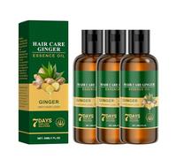 Huile anti-chute de cheveux au gingembre QPJUVC - Sérum à l'huile essentielle de croissance capillaire 7 jours pour réparer les cheveux abîmés et renforcer les racines (3)