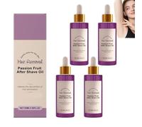 Huile après-rasage, Huile après-rasage pour femmes, pour une peau douce, Sérum corporel hydratant et apaisant, Doux et non irritant, Atténue les sensations d'inconfort après le rasage (4 PCS)