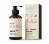 Huile au collagène pour raffermir la peau, réduire les ridules, remonter la peau relâchée ; formule non grasse à absorption rapide pour peau fripée ; action anti-cellulite pour fesses, cuisses et dess