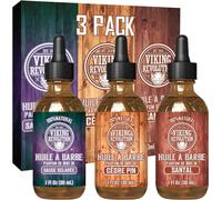 - Huile Barbe Homme - Kit Huile A Barbe Hydratante & Nourrissante - Parfums De Bois De Santal, Cèdre Et Pin & Sauge Sclarée ¿ Cadeau Homme - 3 X 30 Ml