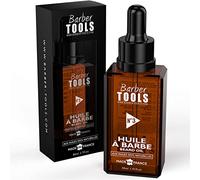 Huile Barbe | N°3 | aux huiles 100% naturelles - MADE IN FRANCE - Favorise la Pousse de la Barbe - À base d’Huile de RICIN, 7 Huiles Végétales & 3 huiles essentielles & Vitamine E - Soin Barbe (30 ml)