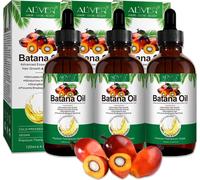 Huile Batana pour la croissance des cheveux Soin capillaire visage peau ongles Bio Vegan, 3x 120ml