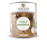 Huile biosourcée - 1 litre - incolore satiné aspect cire Mauler