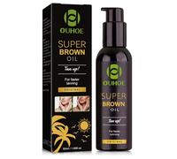 Huile Bronzante, Accélérateur de Bronzage, Huile pour un Bronzage Intense Rapide Supérieure, Bronzante Oil pour Banc Solaire, Ingrédients Naturels, Parfum Coco, 50 ml