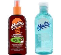 Huile bronzante Malibu SPF15 200 ml + gel après bronzage de 100 ml