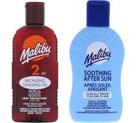 Huile bronzante Malibu SPF2 200 ml + baume après bronzage de 200 ml