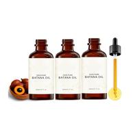 Huile capillaire 100% biologique - Formule brute et pure pour un cuir chevelu plus fort, hydrater, nourrir et soigner les cheveux - Combat la casse pour tous types de cheveux - 60 ml (3Pcs)