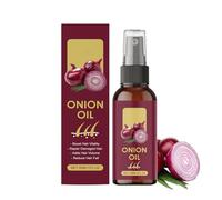 Huile capillaire à l'oignon rouge avec huile de coco naturelle et vitamine E, sérum à l'oignon en spray pour des cheveux plus sains, huile capillaire hydratante et non grasse pour femmes (1 PCS)