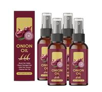 Huile capillaire à l'oignon rouge QPJUVC 30 ml - Sérum à l'essence d'oignon bio pour la croissance des cheveux et le soin du cuir chevelu - Formule hydratante, non grasse et légère (4)