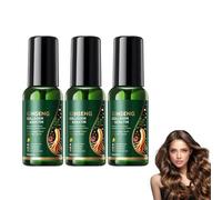 Huile Capillaire Ginseng et Collagène, Sérum Nourrissant et Lissant pour Cheveux Secs et Abîmés, Soin Réparateur aux Huiles Végétales, Brillance Intense et Douceur Immédiate (3pc)