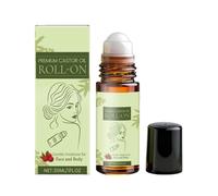Huile capillaire roll-on - 30 ml - Huile de croissance des cheveux de ricin - Soin hydratant en profondeur et soulage les irritations du cuir chevelu - Pour massage du cuir chevelu et soins