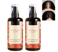 Huile capillaire volumisante, sérum pour le cuir chevelu et sérum épaississant - Formule légère pour cheveux secs et abîmés, favorise la pousse de cheveux sains, lutte contre la perte de volume (2PCS)