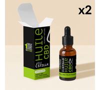 Huile Cbd Chanvre, Full Spectrum (10ml) 2000mg / 20% / 2 Flacons