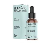 Huile Cbn, Cbg & Cbd Bio, Full Spectrum 3000mg Ou 6000mg (30ml) 6000mg / 20% / 1 Flacon